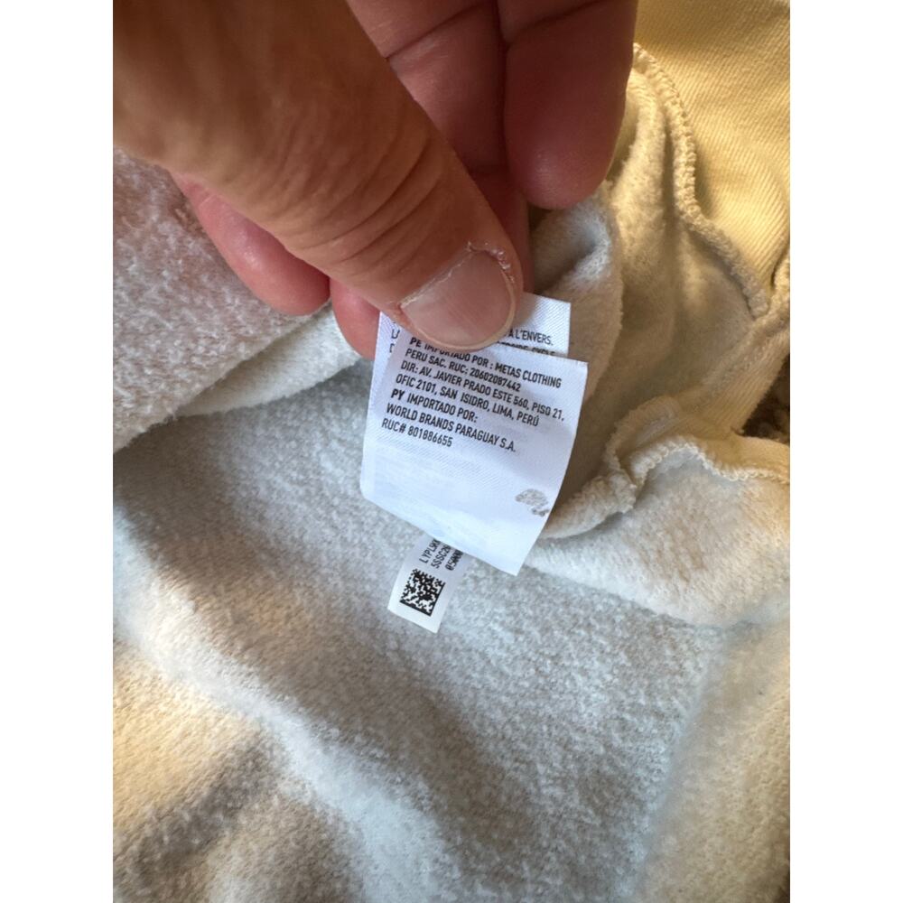 American Eagle Women's Seriously Huggable Oversized Cream Fleece Hoodie Size L - Picture 8 of 12